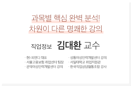 직업정보론 김대환 교수